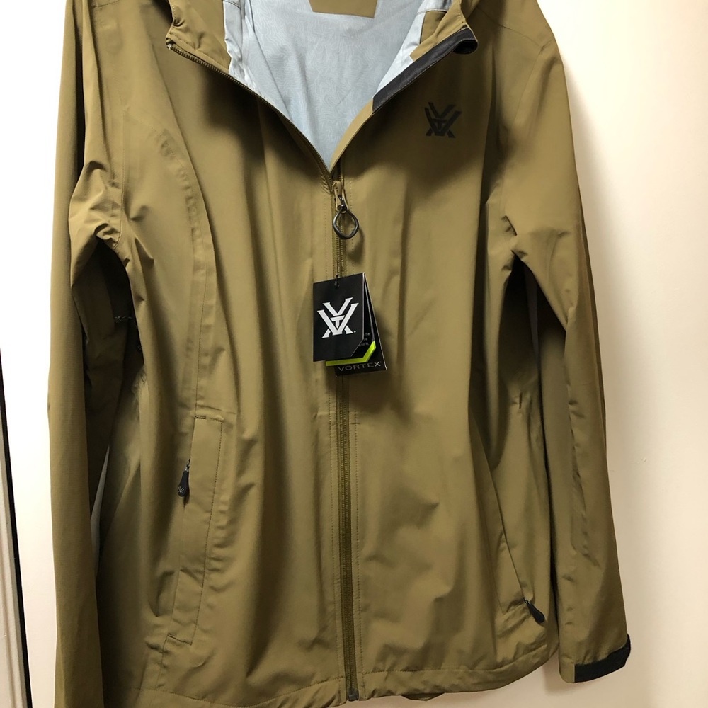 Vortex uni-sex Olive Green Lightweight Waterproof Jacket